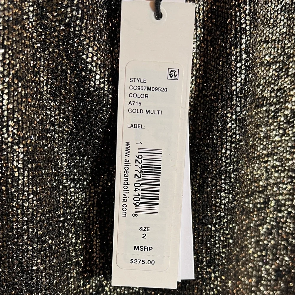 Alice + Olivia Delora Snake Skin Mini Dress - Picture 7 of 8